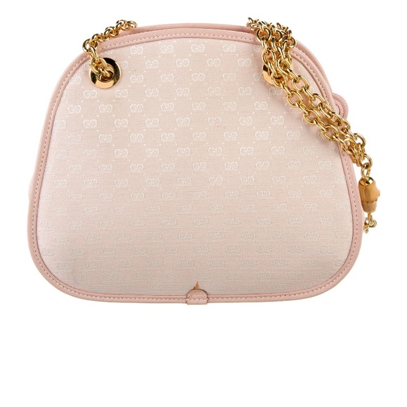 GUCCI Vintage Gucci Micro GG Chain Bamboo Bag - Picture 2 of 16